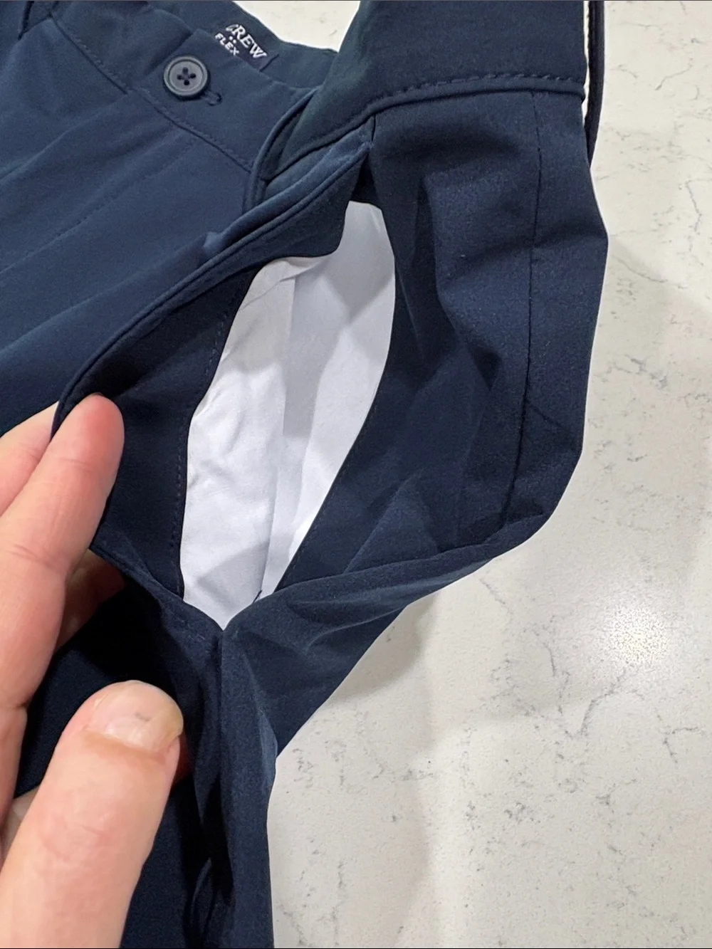 J. Crew Flex Men's Slim Navy Dress Pants